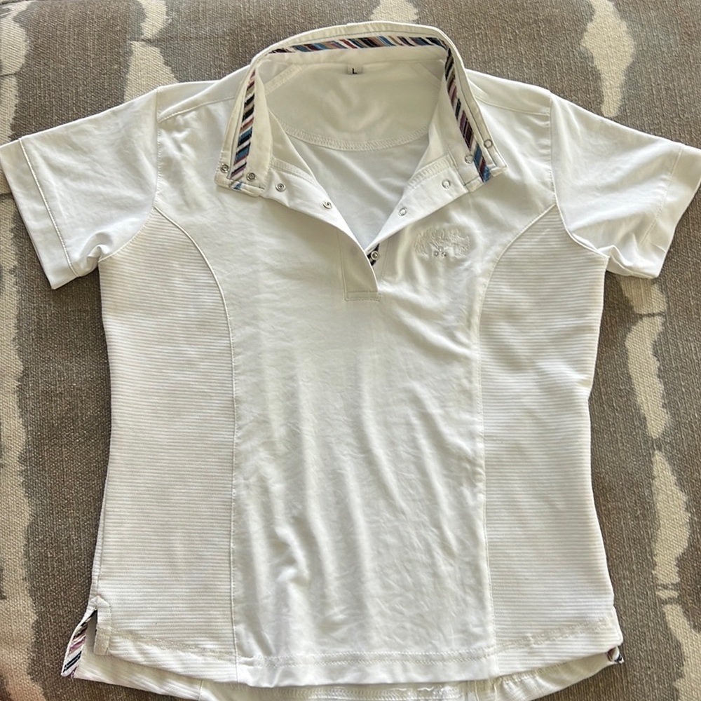 Size large youth equestrian riding shirt. Excellent condition